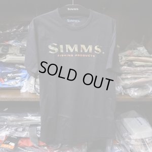 画像1: 【SIMMS】SIMMS LOGO TEE - BLACK(SALE)