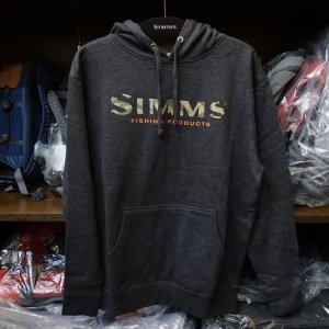 画像1: 【SIMMS】LOGO HOODY - Charcoal heather(SALE)