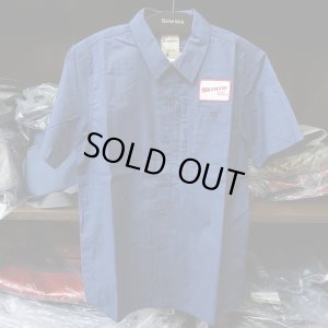 画像1: 【SIMMS】Simms Shop Shirt - Navy(SALE)