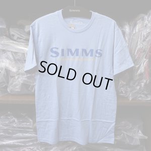 画像1: 【SIMMS】SIMMS LOGO TEE - Lt.Blueheather(SALE)