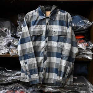 画像1: 【SIMMS】COLDWEATHER HOODY - NAVY BUFFALO PLAID(SALE)