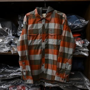 画像1: 【SIMMS】COLDWEATHER HOODY - CLAY BUFFALO PLAID(SALE)