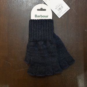 画像1: 【Barbour】フィンガーレスグローブ ネイビー