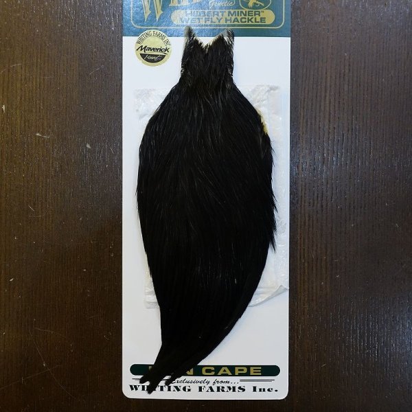 画像1: 【WHITING】Hebert Hen Cape Black No.3 (1)