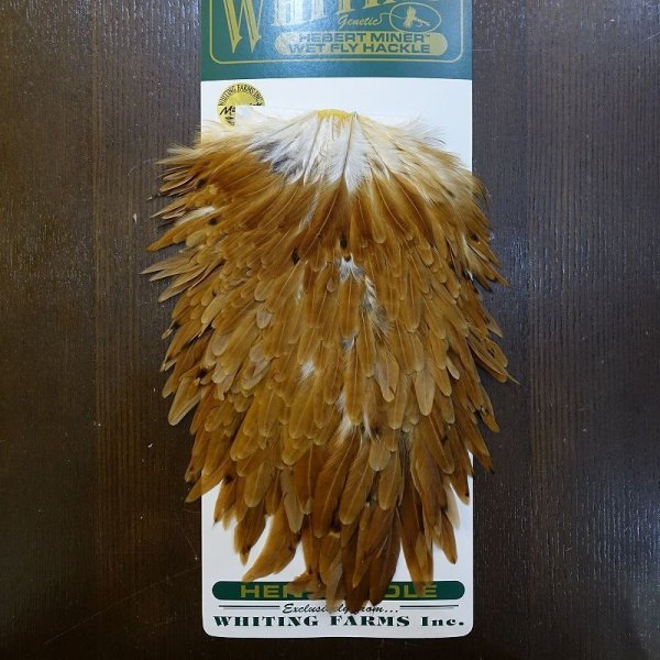 画像1: 【Whiting】HEBERT Hen Saddle - MEDIUM GINGER (1)