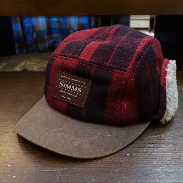 画像1: 【SIMMS】COLDWEATHER CAP RED BUFFALO PLAID (1)