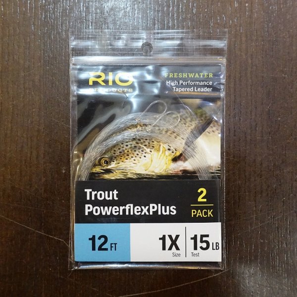 画像1: 【RIO】Powerflex Plus Leader 12ft 2PACK (1)