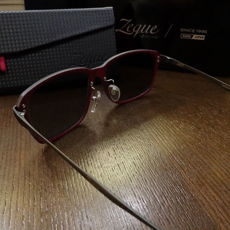 Zeque】JET BLACK&RED/GUNMETAL(TRUEVIEW)