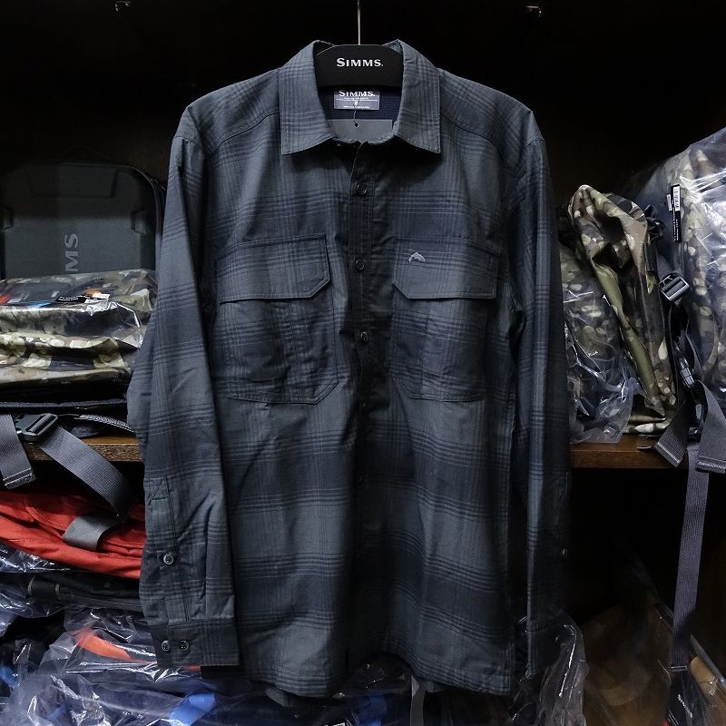 SIMMS】COLDWEATHER LS SHIRT - SLATE BUFFALO BLUR PLAID | ドリー